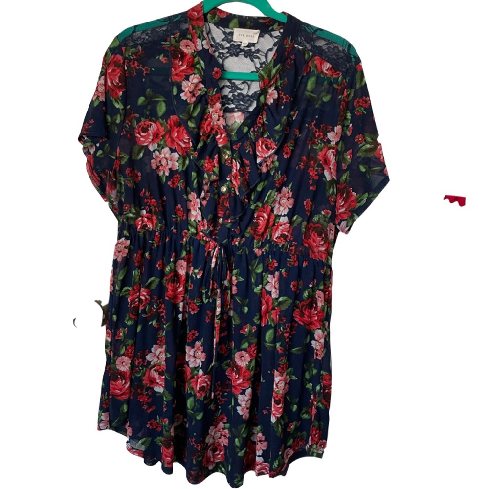 Lace Floral Blouse
